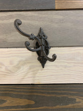 Load image into Gallery viewer, Cast Iron swivel hook, Cast iron triple coat hook, Towel Hook, Bedroom Wall Hanger, Outdoor Space Saver, Storage System, Wall Hanging
