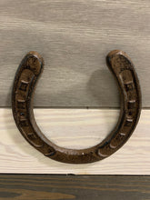 Load image into Gallery viewer, Cast Iron Horseshoe, Bedroom Wall Hanger, Coatroom Organizer, Outdoor Space Saver, Storage System, Wall Hanging, Beach Decor, Gift
