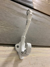 Load image into Gallery viewer, Cast Iron Wall Hook, Bedroom Wall Hanger, Coatroom Organizer, Outdoor Space Saver, Storage System, Wall Hanging, Beach Decor, Gift

