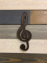Load image into Gallery viewer, Large Music Note Cast Iron, Metal Music Note, Music Iron Note, Music Teacher Gift, Music Room Decor, Music Room Wall Art, Gift for musician
