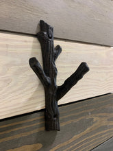 Load image into Gallery viewer, Cast Iron Tree Hook, Towel Hook, Bedroom Wall Hanger, Coatroom Organizer, Outdoor Space Saver, Storage System, Wall Hanging, DIY, Crafts
