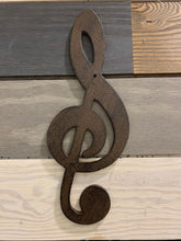 Load image into Gallery viewer, Large Music Note Cast Iron, Metal Music Note, Music Iron Note, Music Teacher Gift, Music Room Decor, Music Room Wall Art, Gift for musician
