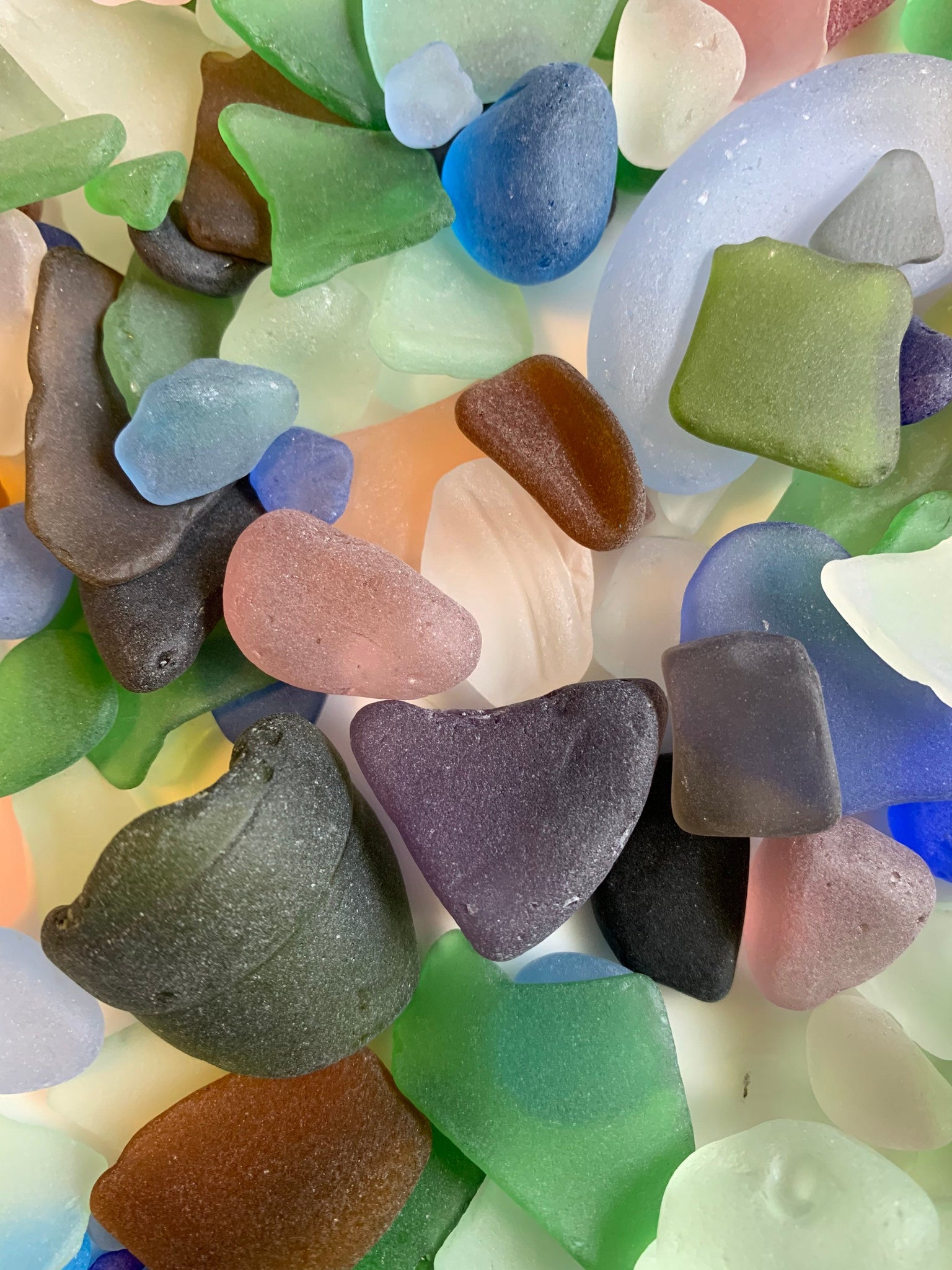 Mixed Sizes of Sea Glass Frosty Sea glass Ocean Tumbled Beach Glass Bu –  Florida Shells And More