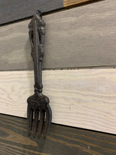 Load image into Gallery viewer, Cast Iron Fork, Kitchen Wall Decor, Great For Any Kitchen, Over-sized Fork, Farmhouse Wall Decor, Farm House Kitchen Art, Vintage Cast Iron

