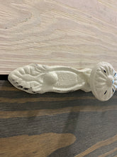 Load image into Gallery viewer, Distressed White Metal Pull - Vintage Home Decor - Cast Iron Drawer Pull - Castiron Knob - Farmhouse - Vintage Victorian - Shabby Chic Decor
